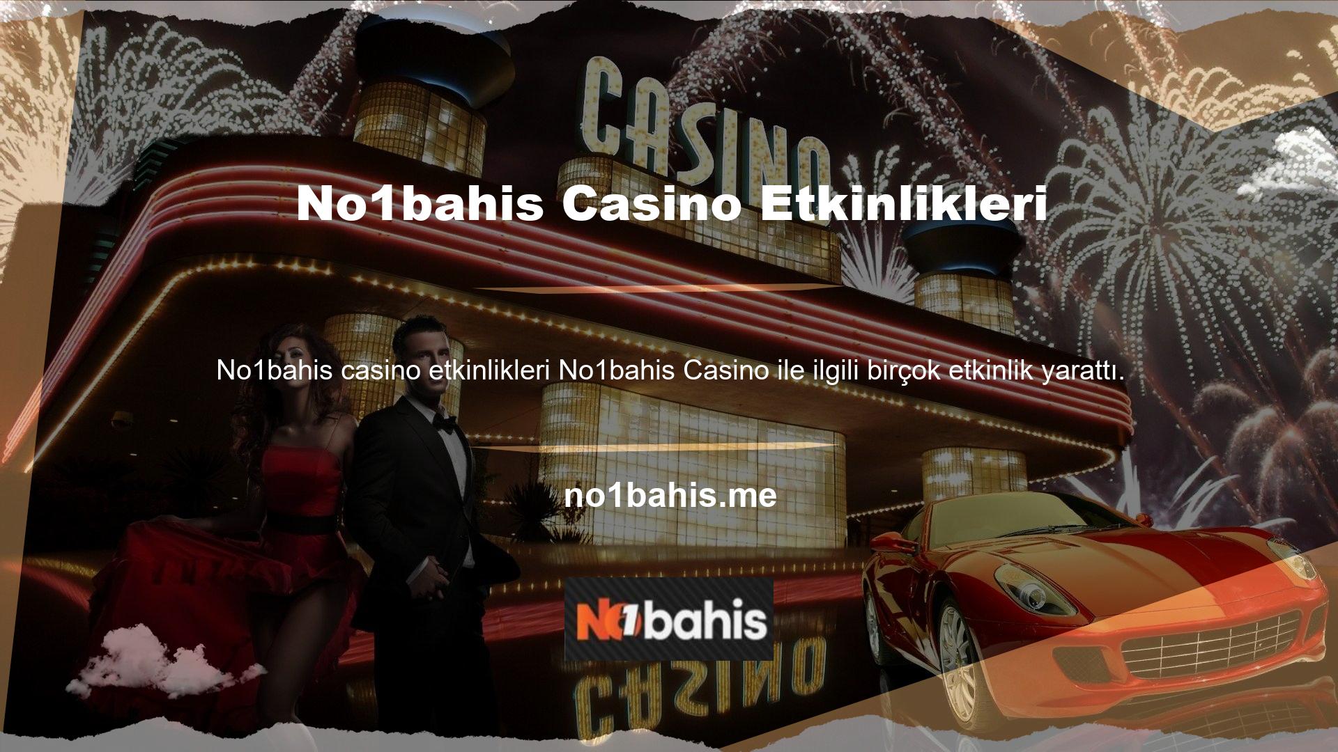 Oynarken biraz eğlenmek istiyorsanız, bonus sayfamıza göz atın veya Casino menüsüne tıklayın ve afişteki heyecan verici etkinliklerden birini seçin